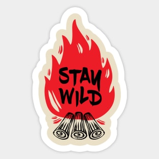 Сampfire and nature Sticker